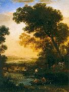 Claude Lorrain Ideal Landscape with The Flight into Egypt France oil painting artist